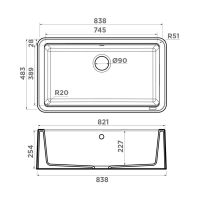 Tarento 83 WH Tetogranit/белый